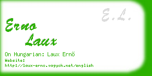erno laux business card